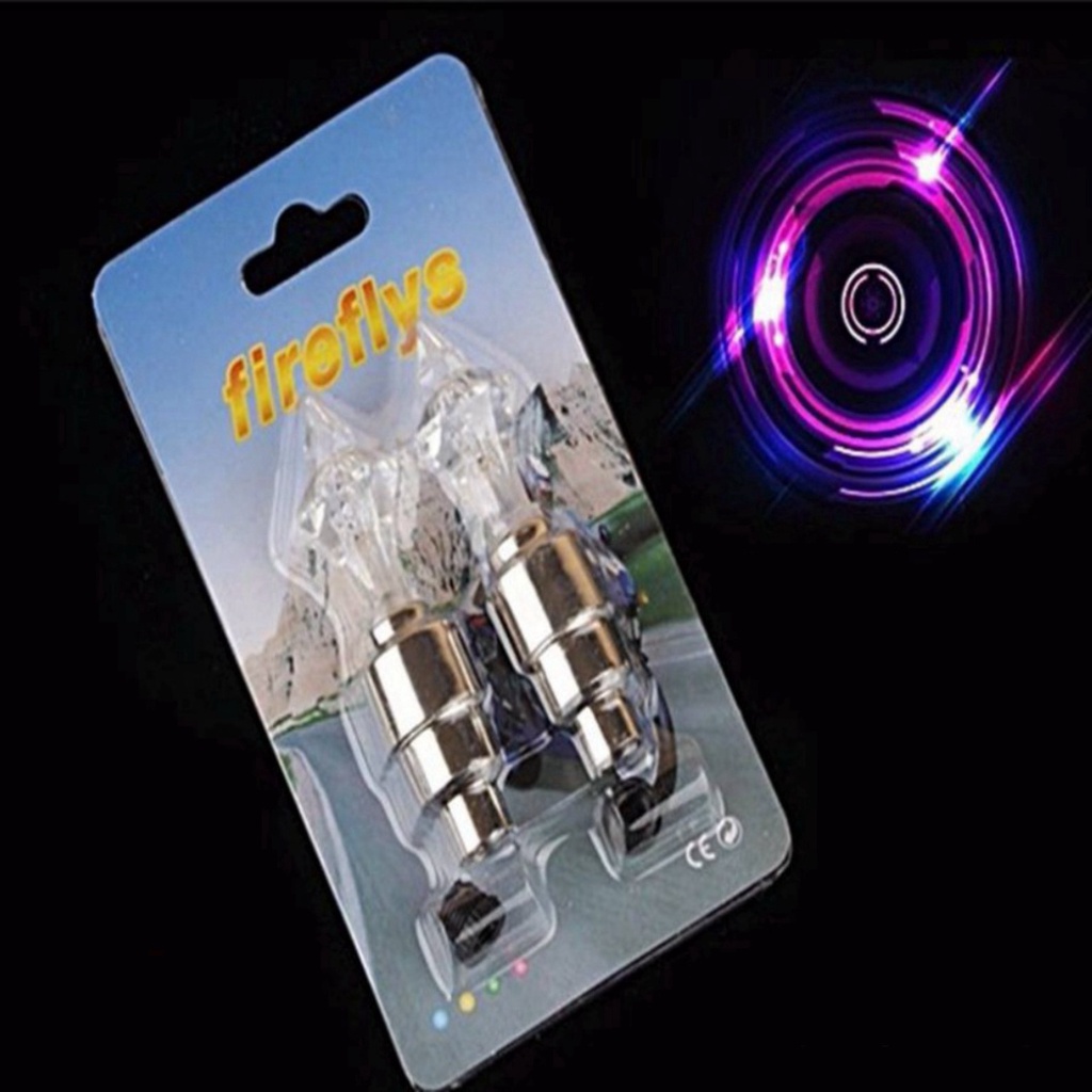 Đèn Van xe nháy 7 màu ,phát sáng khi chạy lắp được mọi loại xe-Nắp van lốp xe có đèn LED phát sáng cho xe đạp/ xe máy