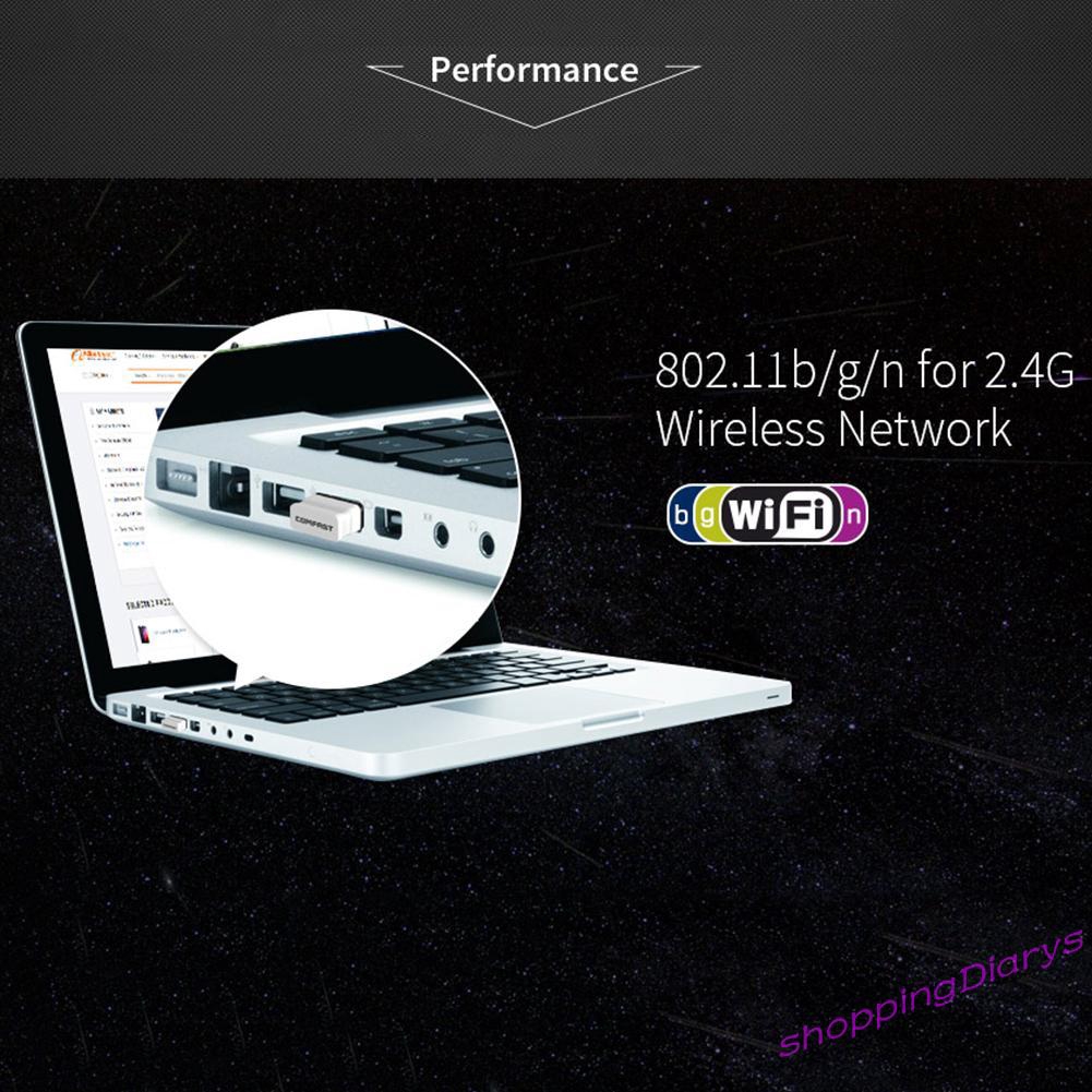 Usb Thu Sóng Wifi Mới Comfast Cf-wu810n 150mbps 2.4ghz Cho Máy Tính