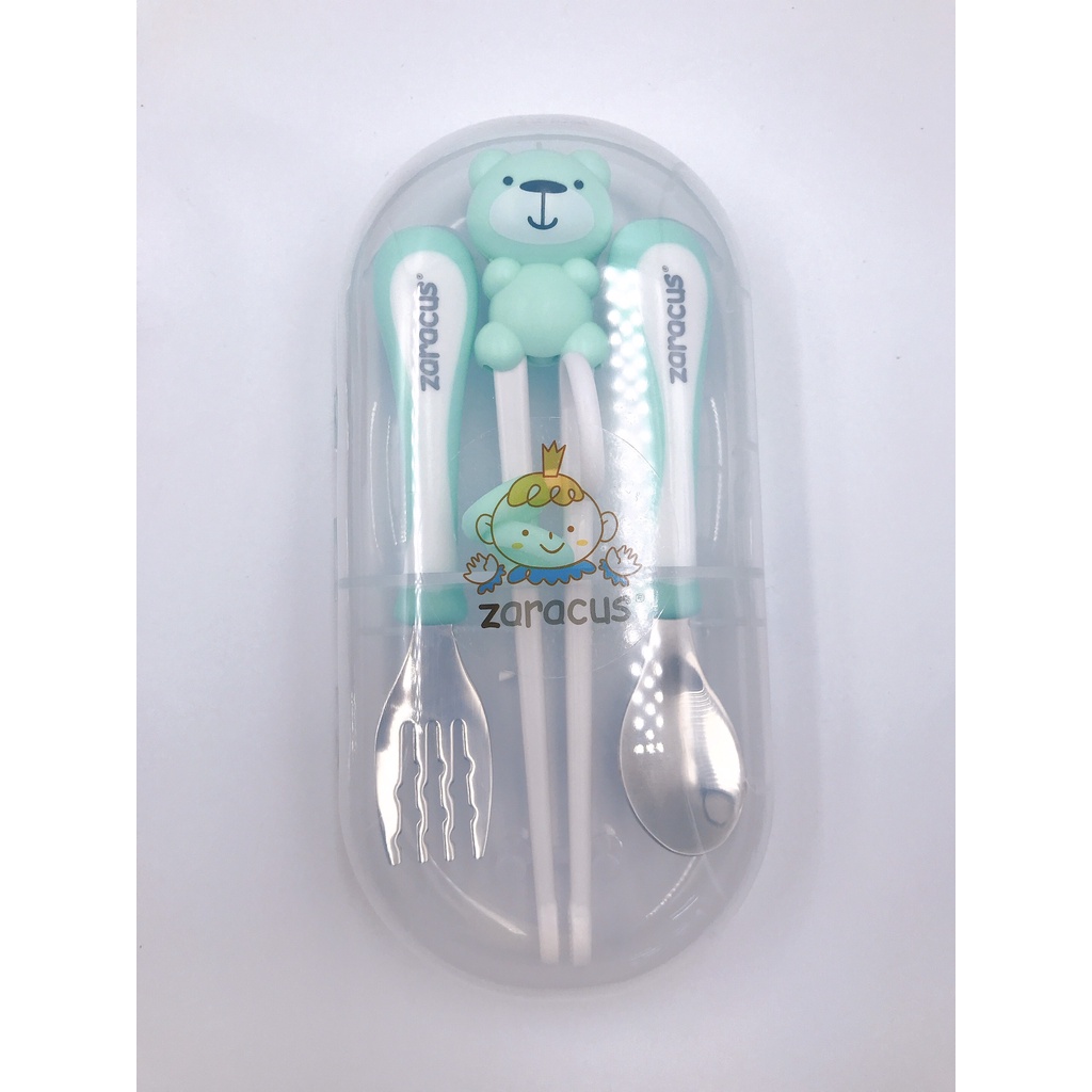 Set đũa thìa dĩa inox Zaracus Hàn Quốc cao cấp không rỉ có hộp