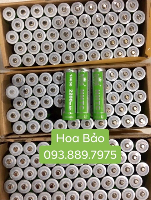 Pin 2200mAh HHTC 18650 - Pin xanh lá