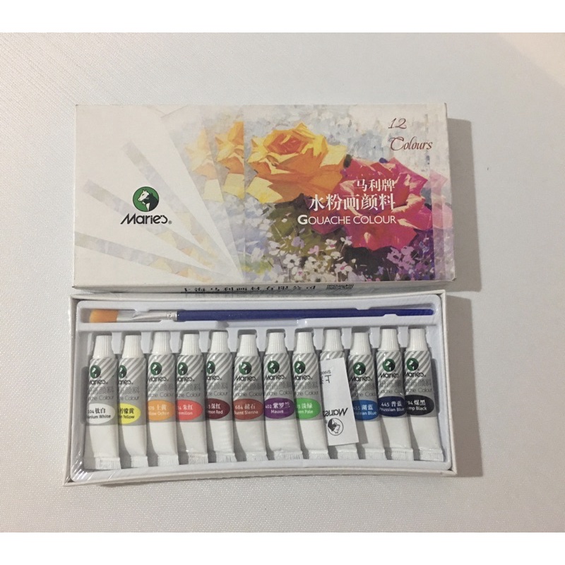 Bộ 12 tuýp màu nước Marie’s 5ml/ tuýp