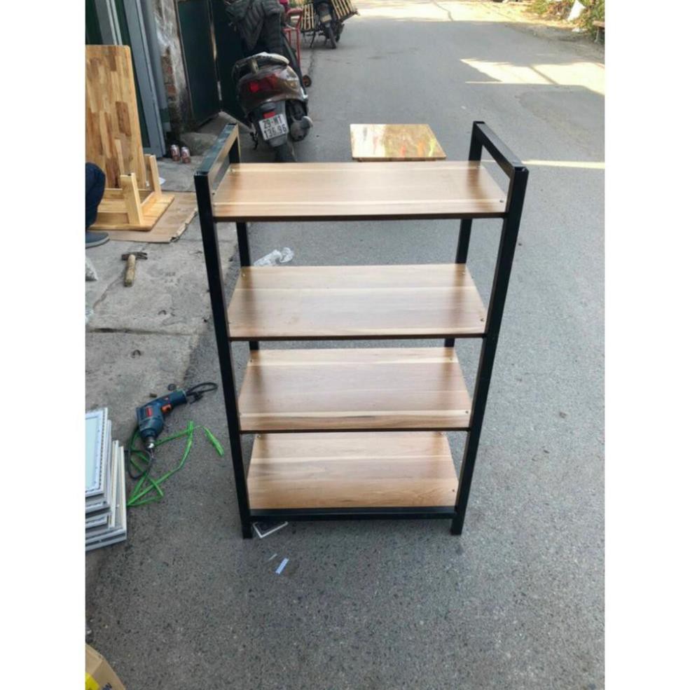 [Giá Gốc] Kệ 4 Tầng Khung Thép Không Gỉ Sàn Bằng Gỗ 2 Mặt Kích Thước 138 x 60 x 40cm Tổng Kho Giá Sỉ | BigBuy360 - bigbuy360.vn