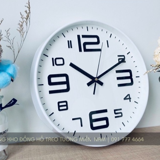 [TOP 10 BÁN CHẠY] Đồng hồ treo tường Quartz kim trôi cao cấp 30-35 cm - Bảo Hành Chính Hãng 12 Tháng