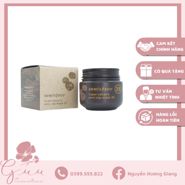 Mặt nạ đất sét Innisfree Super Volcanic - Guu
