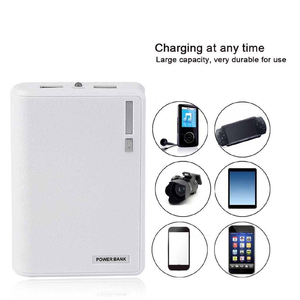 Nguồn sạc dự phòng ngoài 4 pin 18650 10400MAH gọn nhẹ