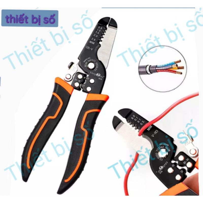 kìm cắt dây điện, tuốt dây, bấm cos. Kìm đa năng