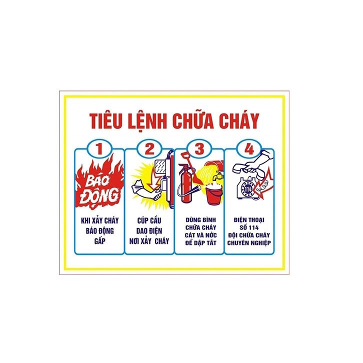 Bộ tiêu lệnh kèm nội quy phòng cháy chữa cháy