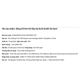 Đồng hồ Nữ Elio EL067-02