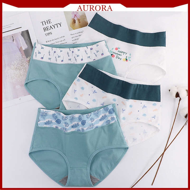 (Hàng Có Sẵn) Quần Lót Cotton Lưng Cao Size Lớn