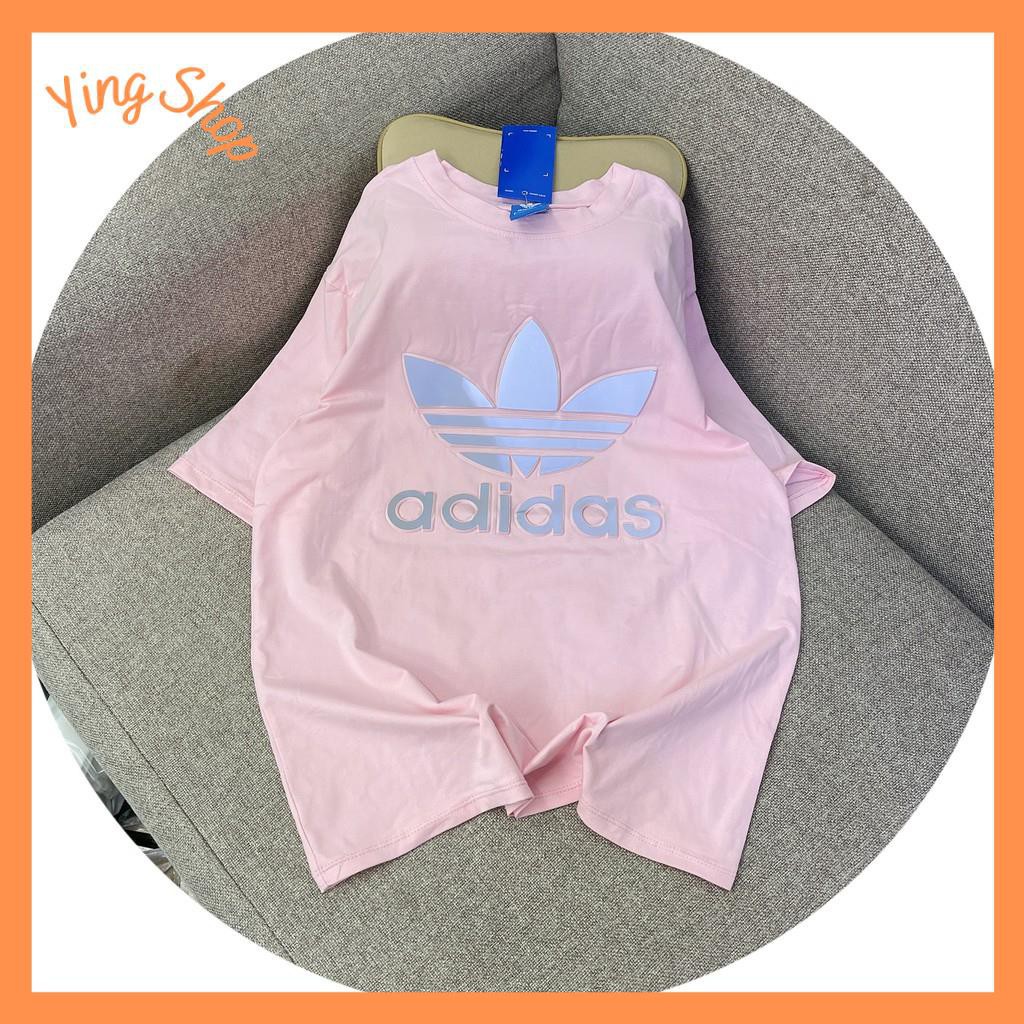 ÁO PHÔNG NỮ GIẤU QUẦN FORM RỘNG NỮ TAY CỘC DẬP NỔI LOGO ADI..DAS | BigBuy360 - bigbuy360.vn