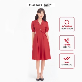 Đầm xòe nữ bâu danton GUMAC DB668