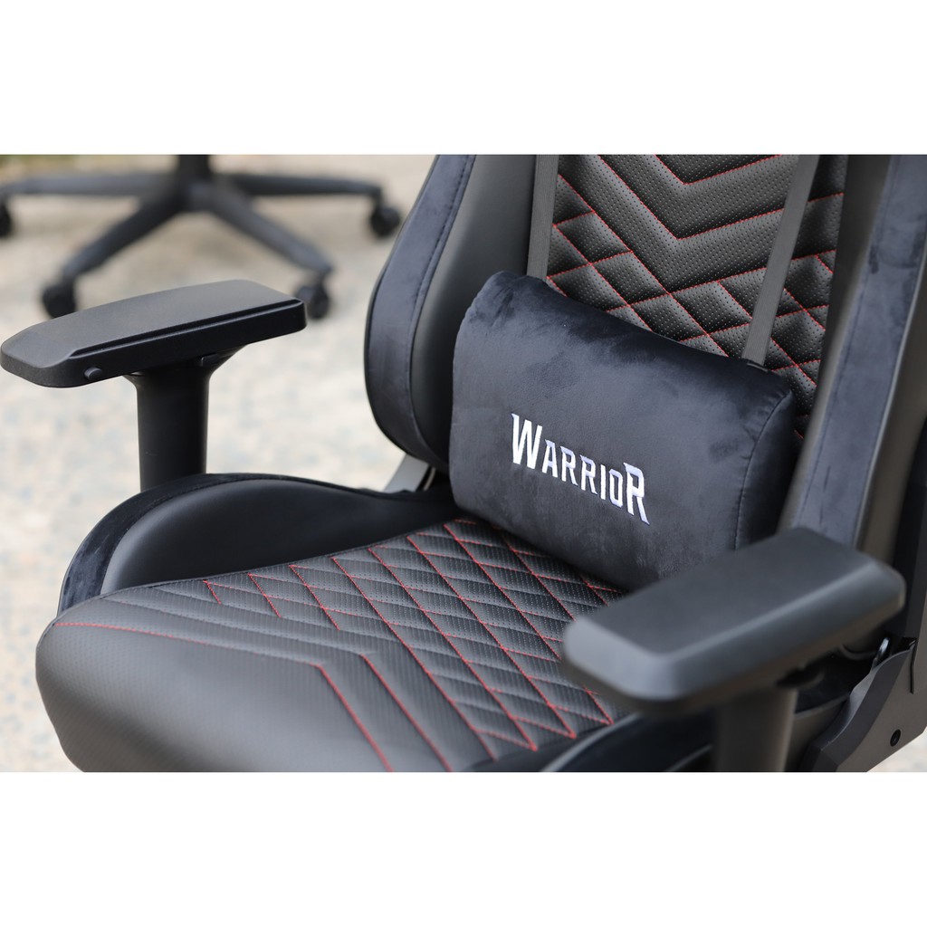 Ghế Gaming Cao Cấp - WARRIOR GAMING CHAIR - Maiden Series - WGC306 - Black/Velvet - Chính Hãng - Bảo Hành 12 tháng