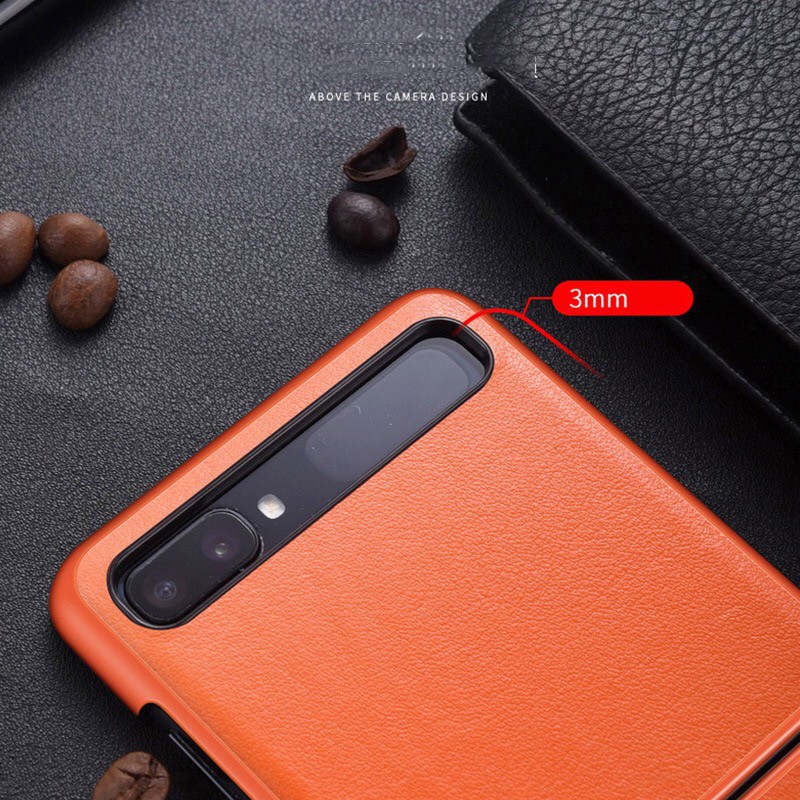 Ốp điện thoại gập chất liệu da PU dành cho Samsung Galaxy Z Flip | BigBuy360 - bigbuy360.vn