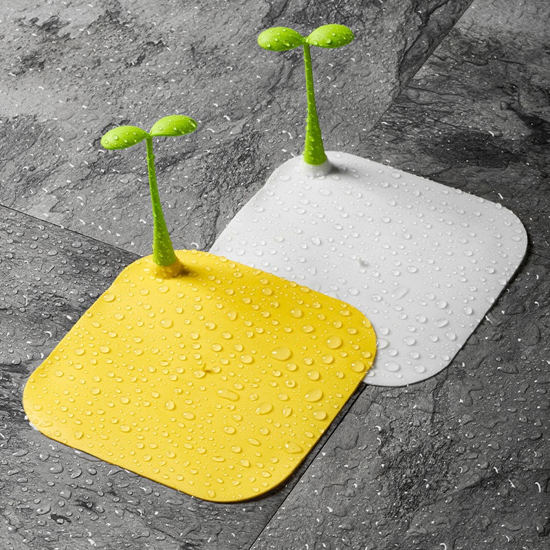Nắp Đậy Cống Thoát Nước Bằng Silicone Khử Mùi Chống Mùi Hình Mầm Cây