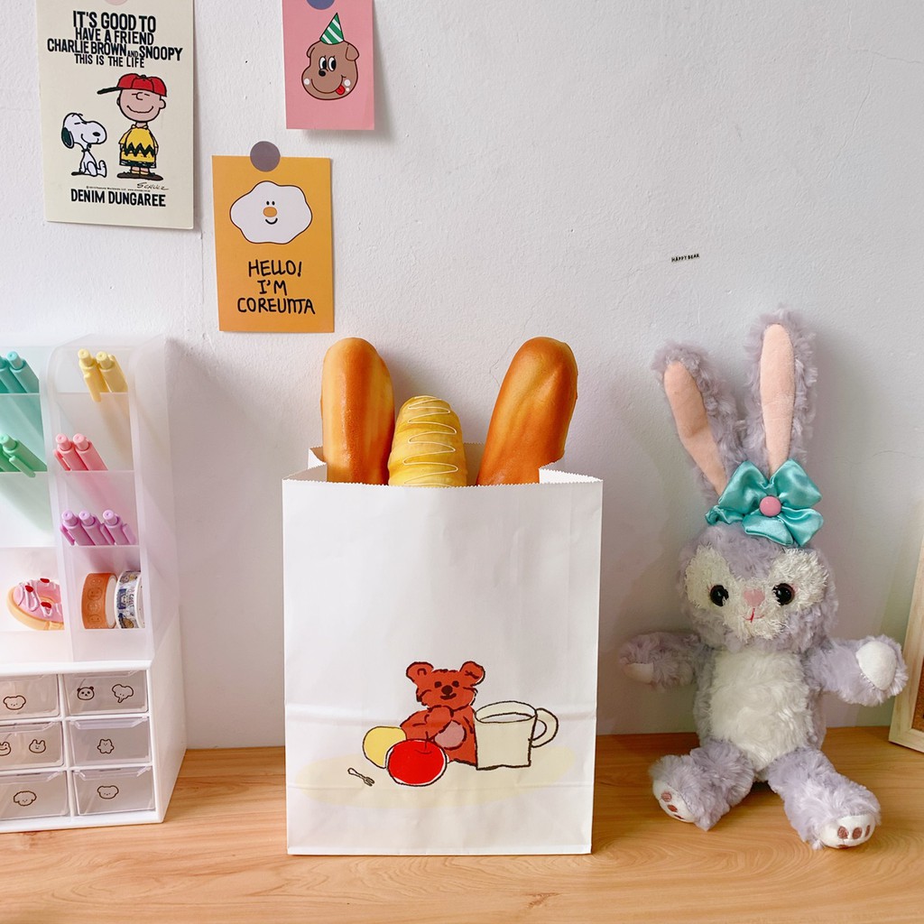 Túi Giấy Vuông In Họa Tiết Hoạt Hình Nhiều Màu Sắc Dùng Làm Phụ Kiện Chụp Ảnh