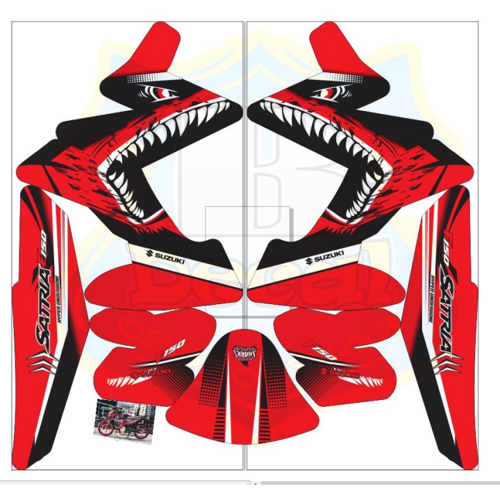 Tem trùmSatria fi cá mập đỏ đen