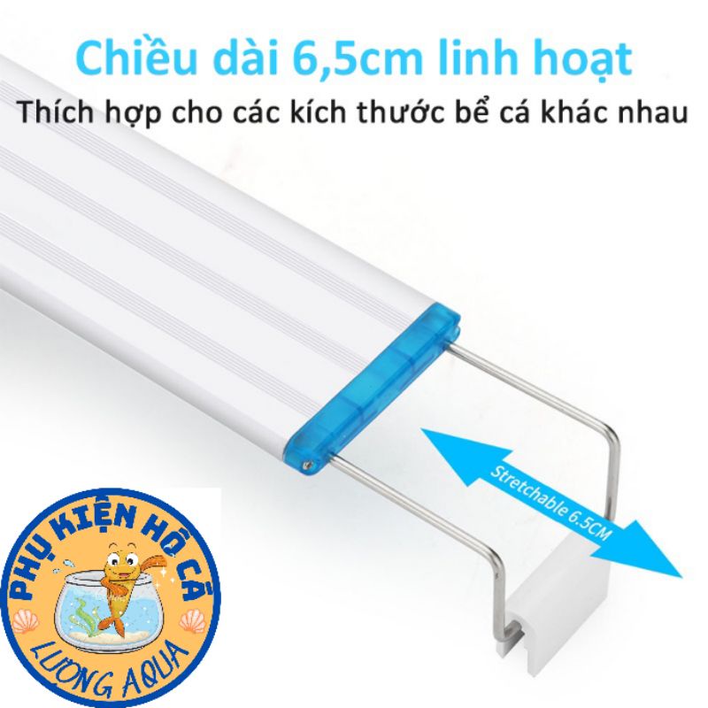 Đèn hồ cá thủy sinh,đèn máng,đèn kẹp,đèn led hồ cá trắng xanh -nhiều màu siêu sáng 20-60cm,phụ kiện hồ cá cảnh,thủy sinh