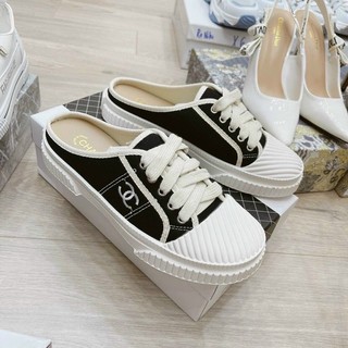  Giày sục Chanel nữ thể thao sục nữ đạp gót thời trang hàng quảng châu 