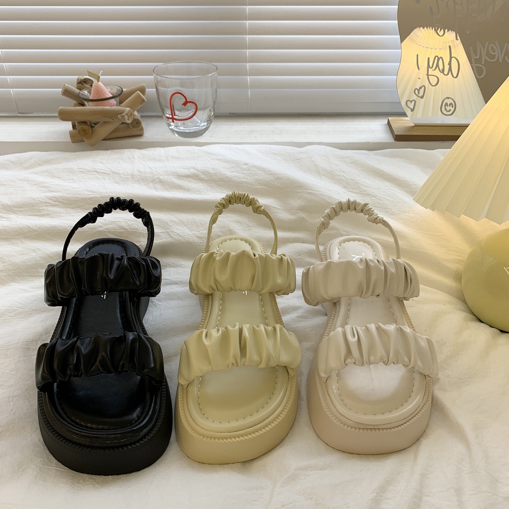 Xăng đan Đế Dày Phong Cách Hàn Quốc Thời Trang Mùa Hè Mới 2022