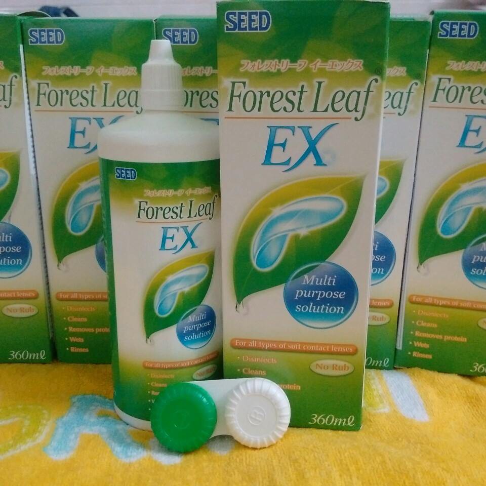 Combo kính áp tròng SEED 2 tuần + Ngâm Forest Leaf