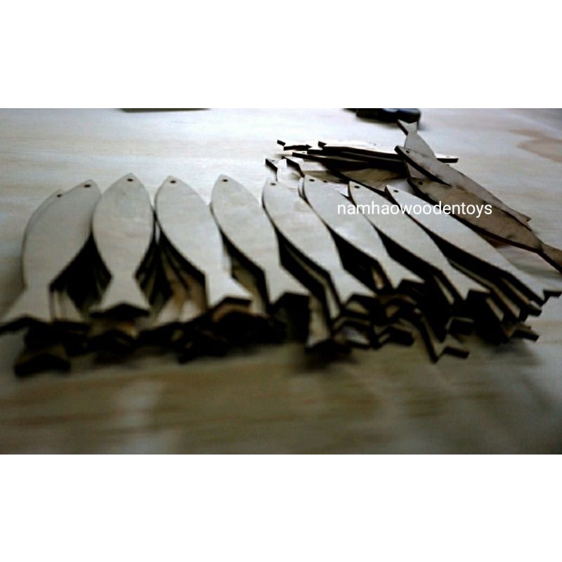 Cá Gỗ Giá 1K Decor Nhà Cửa, Làm Đồ Handmade - Cho Bé Thỏa Sức Tô Vẽ Sáng Tạo Vừa Làm Đồ Chơi Vừa Trang Trí, Tiệm Thỏ Sồi