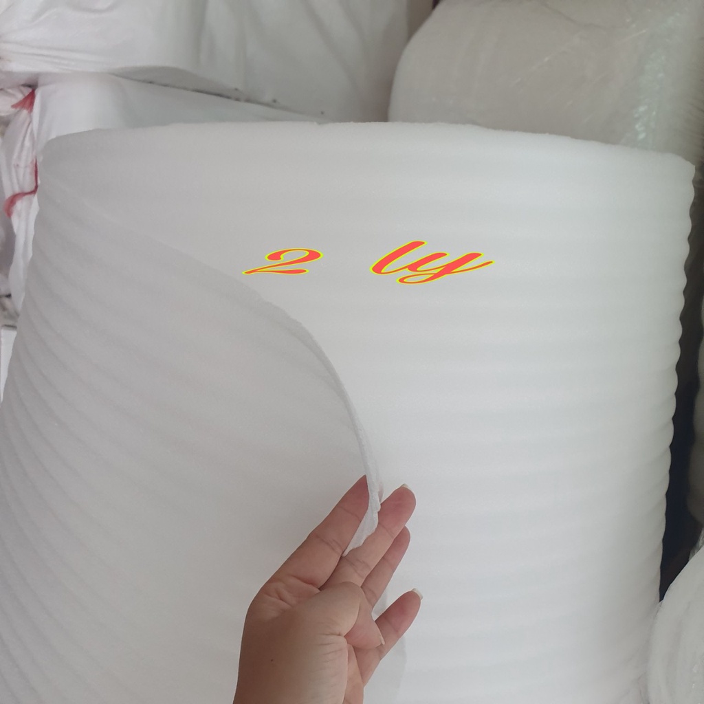 Cuộn Xốp Pe Foam Dày 2mm cao 50cm dài 150m bọc hàng