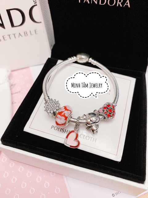 Charm heo bạc xinh xắn Silver S925 cao cấp-Minh Tâm Jewelry