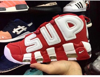 Sneaker Air more Uptempo Đỏ Trắng