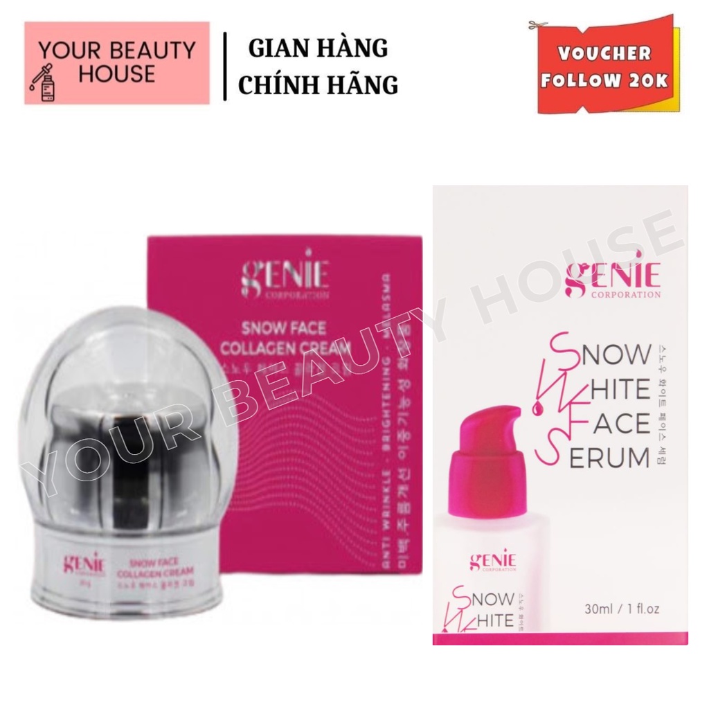 SERUM BẠCH TUYẾT SNOW WHITE FACE SERUM GENIE 30ML CHÍNH HÃNG