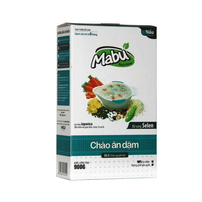 Cháo ăn dặm Mabu số 2 nguyên hạt