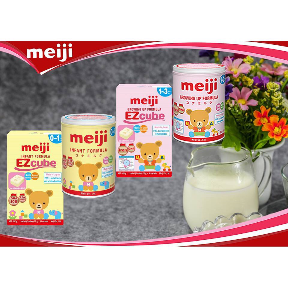 Sữa bột Meiji Nhật 0-1 (Hàng Cty chính hãng) 800g _Subaby