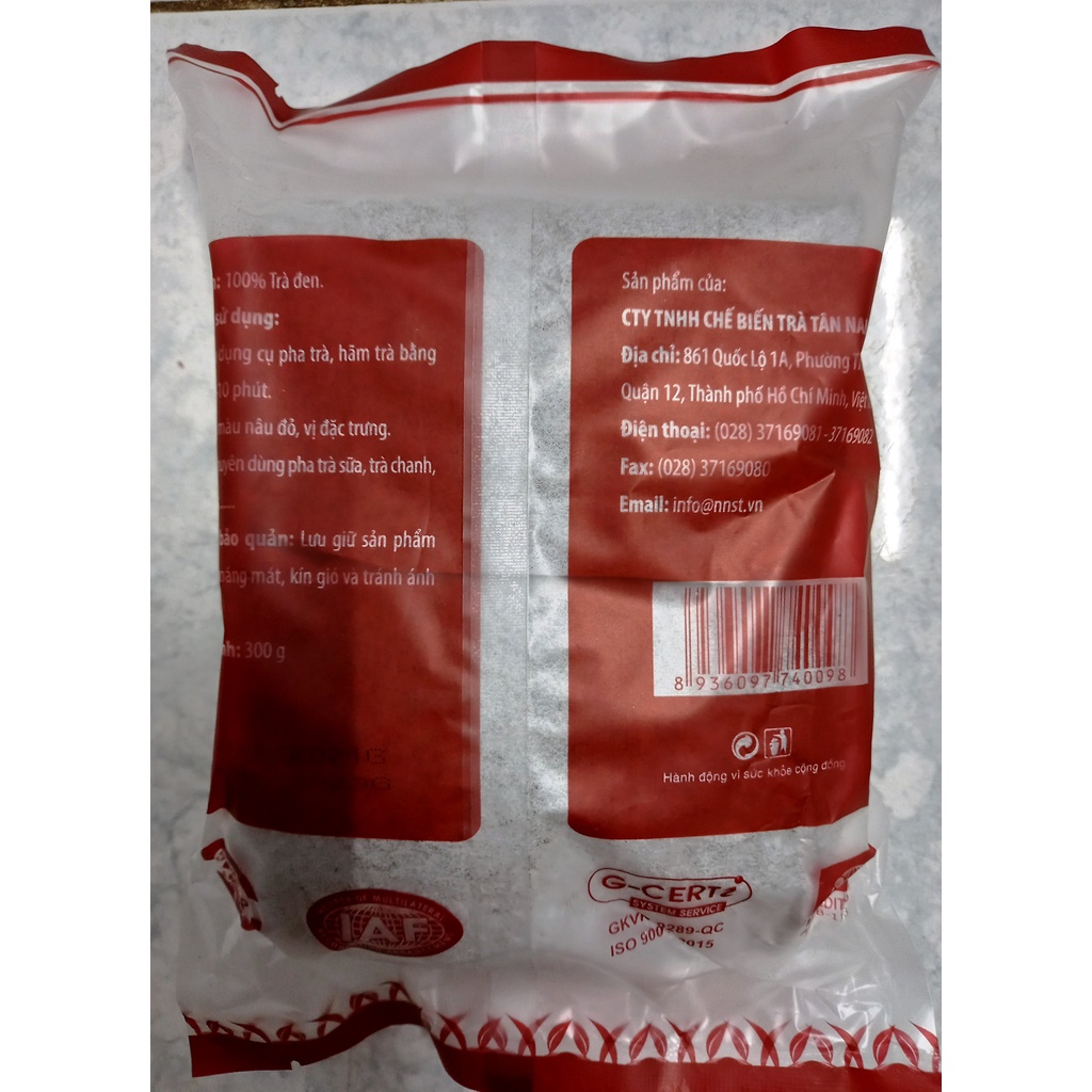 Hồng Trà Tân Nam Bắc bịch 300g (gồm 10 túi lọc lớn)