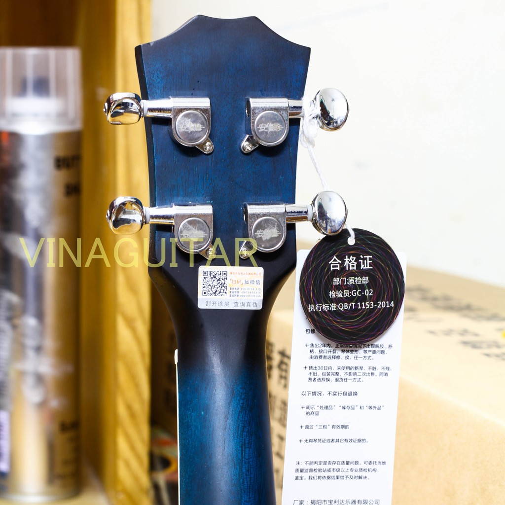 Đàn Ukulele Tenor Andrew A-805 Cao Cấp Full Gỗ Mahogany chính hãng