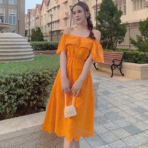 Đầm Nữ ❤ đầm maxi trễ vai dáng dài,kiểu dáng lạ mắt ❤ KÈM HÌNH THẬT | BigBuy360 - bigbuy360.vn