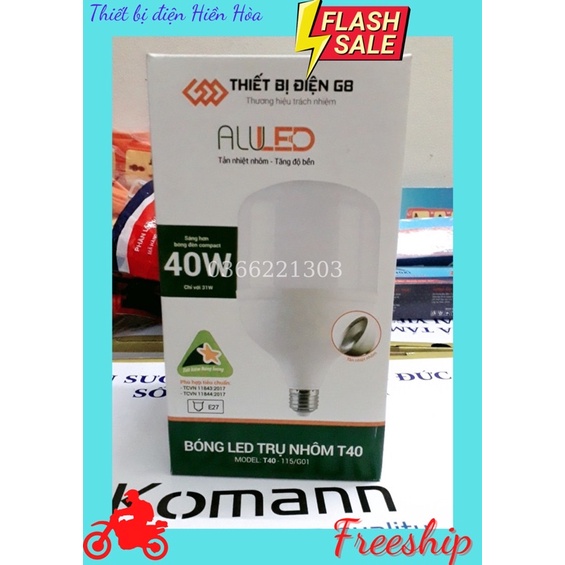 Bóng đèn led 40w - siêu sáng, siêu tiết kiệm điện