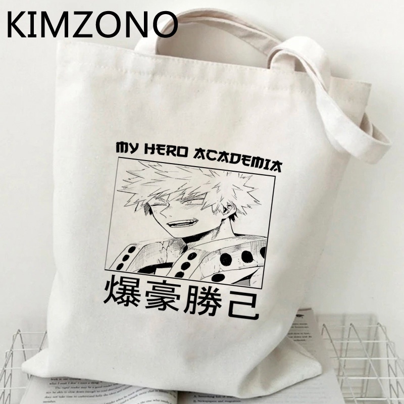 Túi xách mua sắm có thể gập lại in hình My Hero Academia Bakugo