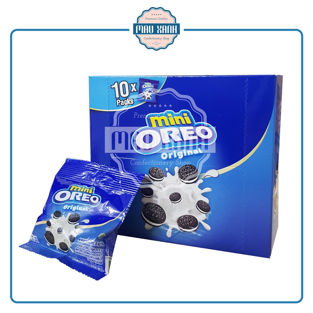 Bánh Quy Oreo Mini Socola Nhân Kem Vani - Gói 20.4g