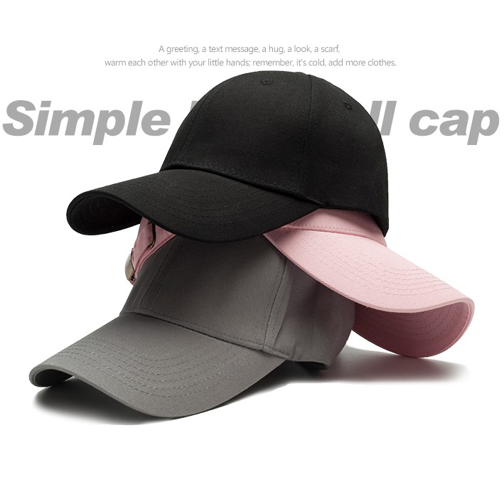 Nón kết màu trơn đơn giản thời trang mùa hè phong cách Hàn Quốc