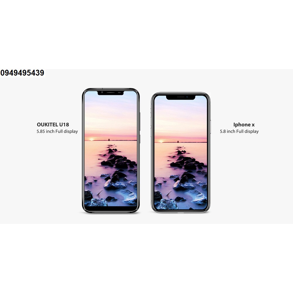 điện thoại oukitel u18 (tai thỏ giống iphone X)