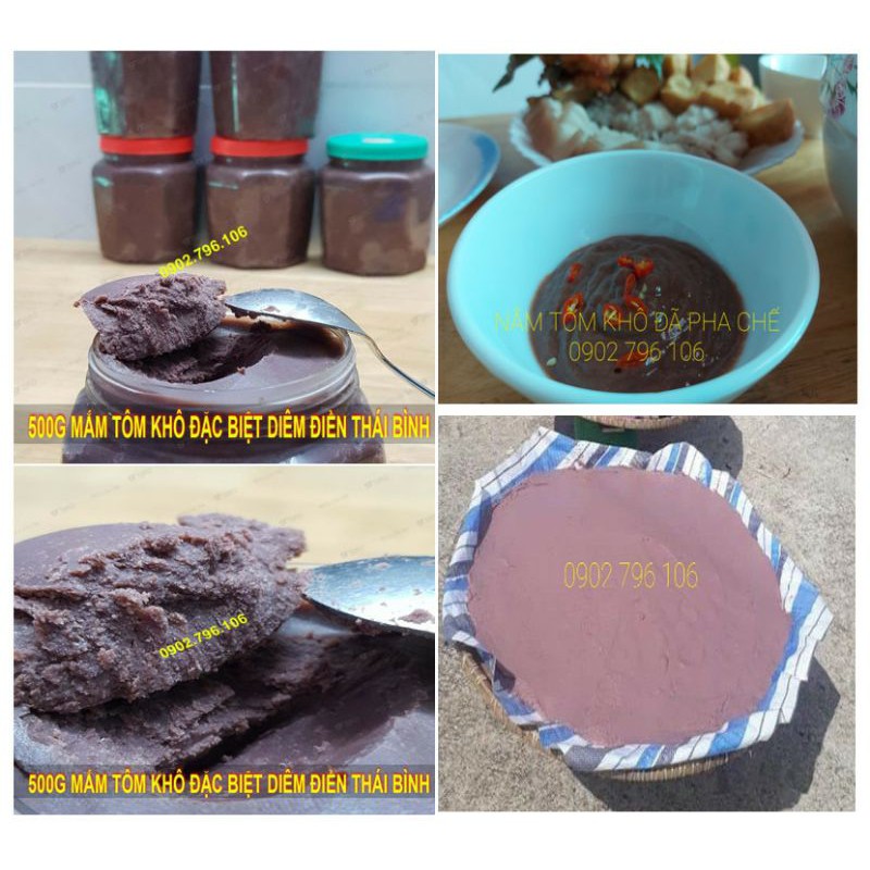 Mắm Tôm Đặc / Mắm Tôm Khô Thái Bình 500g