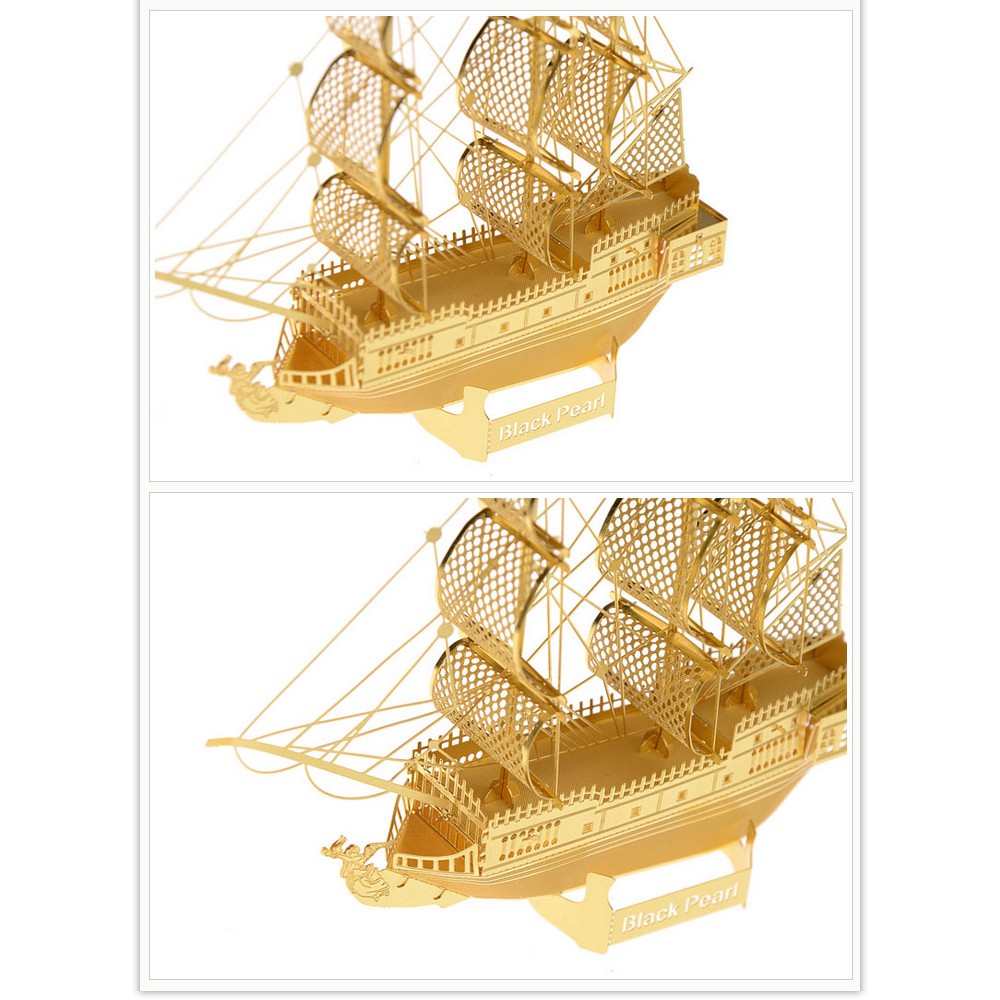 Bộ lắp ghép mô hình 3D thuyền, máy bay, xe trưng bày trong xe, bàn làm việc