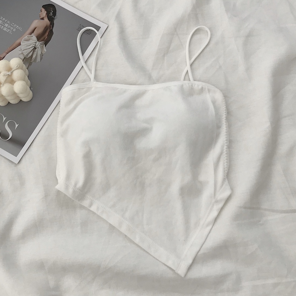 Áo Bra Nữ 2 Dây JEM CLOSET Chất Vải Thun Co Giãn Dáng Yếm Mix Đồ Siêu Sexy TETHER 10338