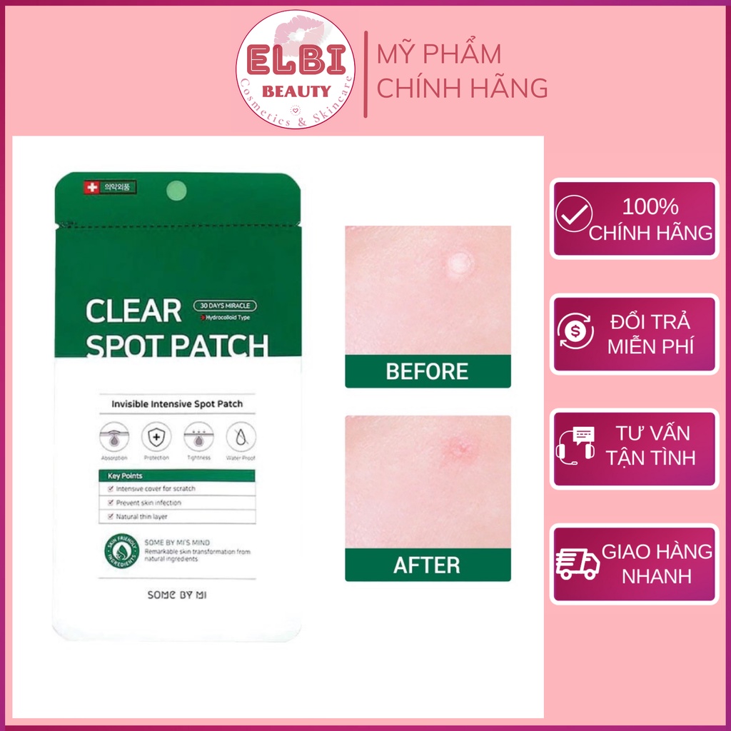 Miếng Dán Mụn Some By Mi Clear Spot Patch - Elbi Beauty Cosmetics &amp; Skincare