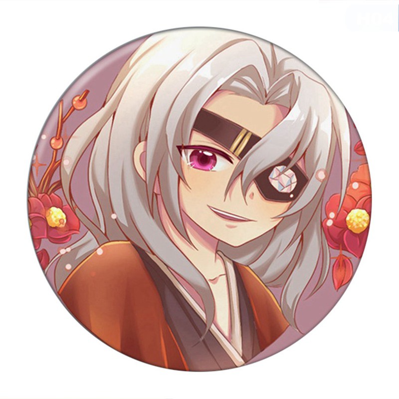 Huy hiệu cái áo IN HÌNH Kimetsu no Yaiba Thanh gươm diệt quỷ anime chibi dễ thương xinh xắn mẫu 2