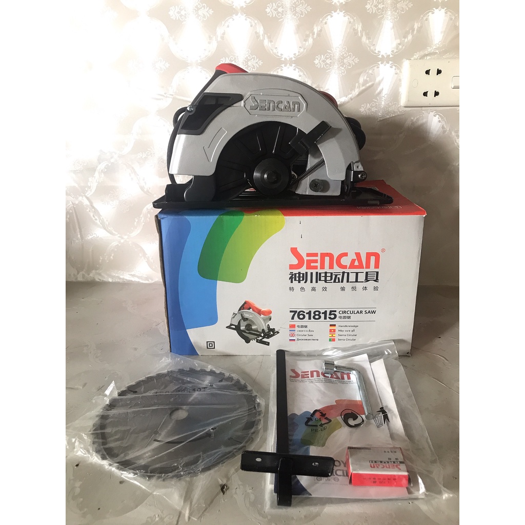 [CHÍNH HÃNG] Máy cưa gỗ | Máy cưa đĩa SENCAN 761816 - Công suất lớn 1300W(Cam kết lõi đồng 100%,kèm lưỡi cưa chính hãng)