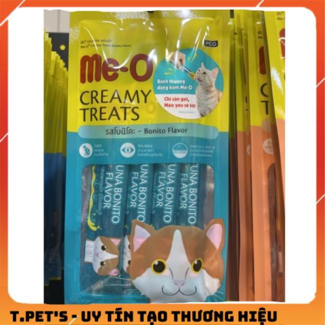 CREAMY TREAT (1 thanh 15gr) BÁNH THƯỞNG DẠNG KEM ME-O Pate súp thưởng cho mèo vâng lời