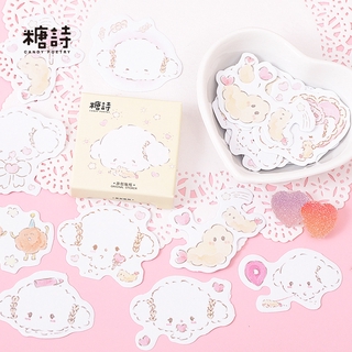 Bộ 45 Miếng Dán Trang Trí Hình Thỏ Đáng Yêu