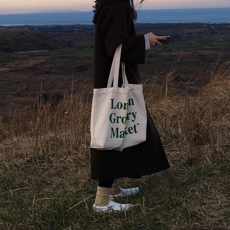 Túi tote túi vải canvas phong cách Hàn quốc có khóa miệng ngăn phụ bên trong thời trang - TÚI VẢI NHẬT MINH