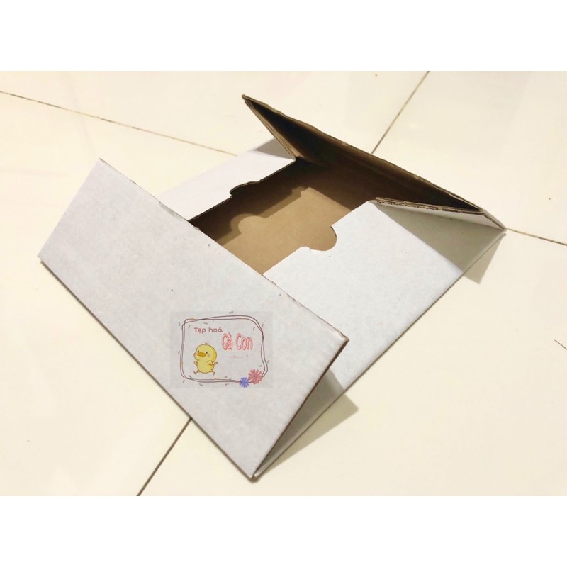 Hộp giấy carton nắp gài đóng gói hàng size 21x18x7cm