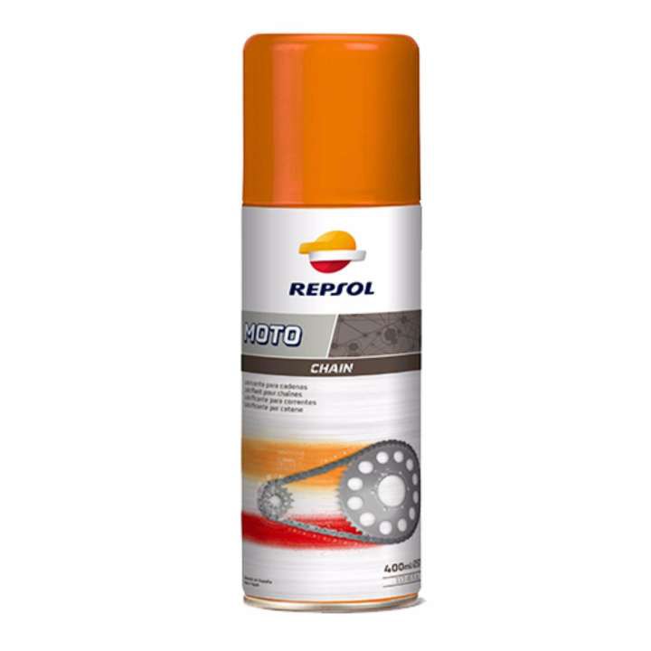 Chai xịt bảo dưỡng bôi trơn sên xe Repsol Moto Chain Lube 400ml